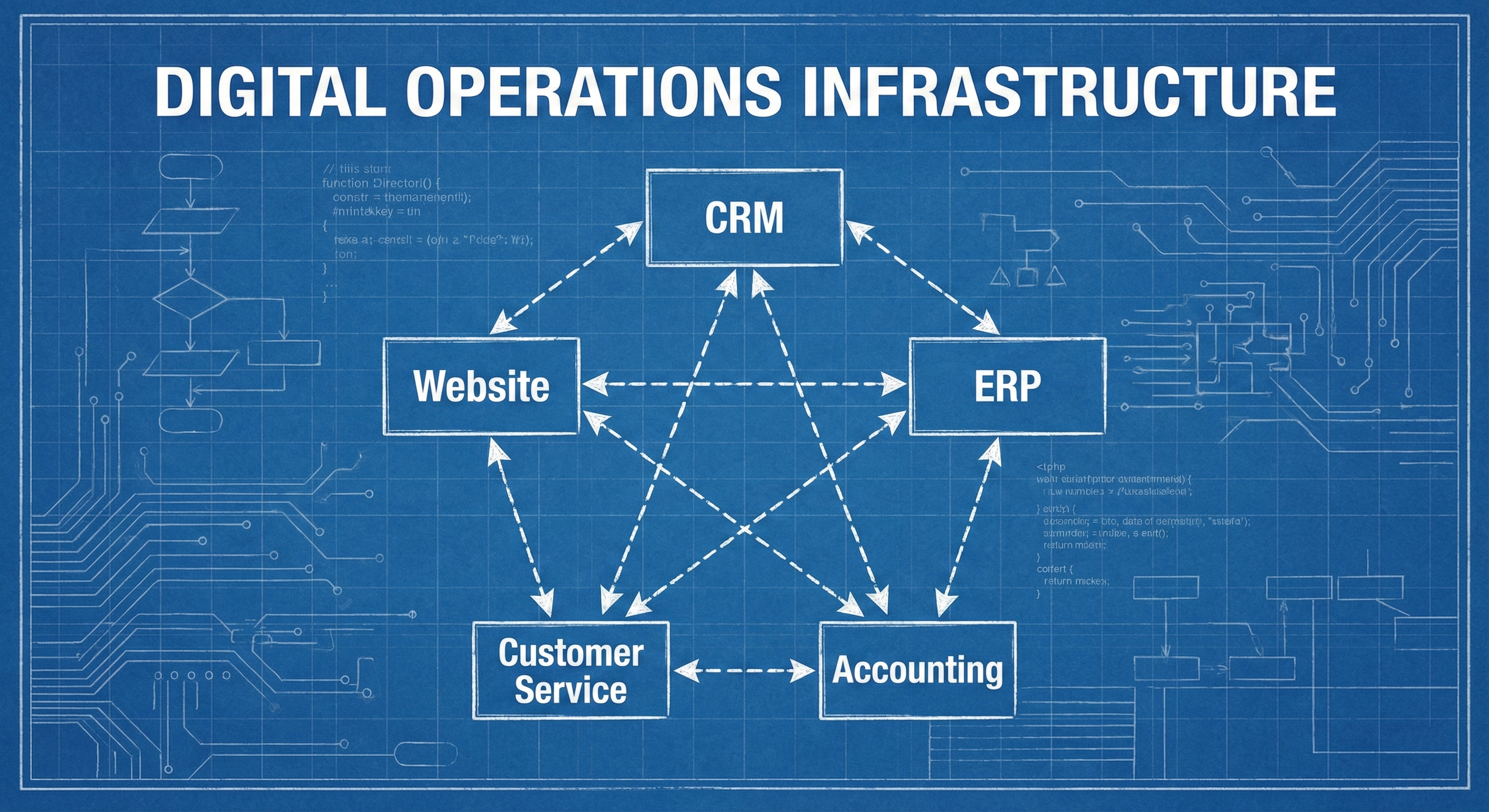 Flowchart of a Digtial Operations Infrastructure